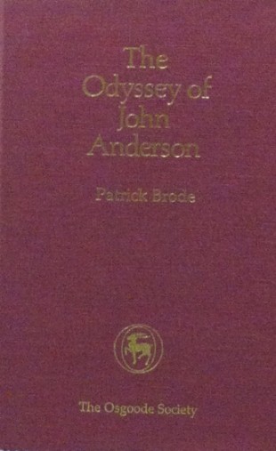 Book Cover: The Odyssey of John Anderson
